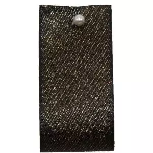 Glitter Satin Ribbon Col: Black - available in 10mm , 15mm & 25mm widths