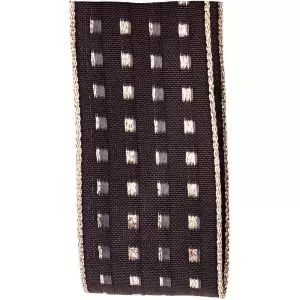 Black Gimp Stitch Ribbon