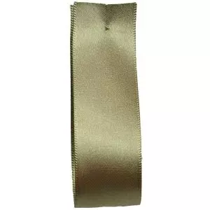 Shindo Double Satin Ribbon Dark Khaki  (Col:183) - 3mm - 38mm widths