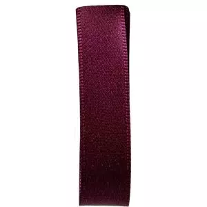 double satin ribbon in Aubergine