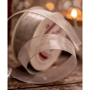 38mm silver metallic mesh ribbon