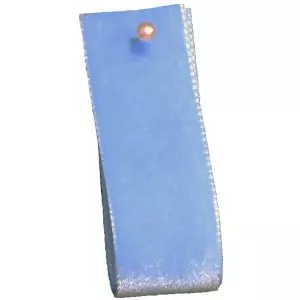 Velvet Ribbon By Berisfords Col: Faience Blue 9522 - available in 9mm - 50mm widths