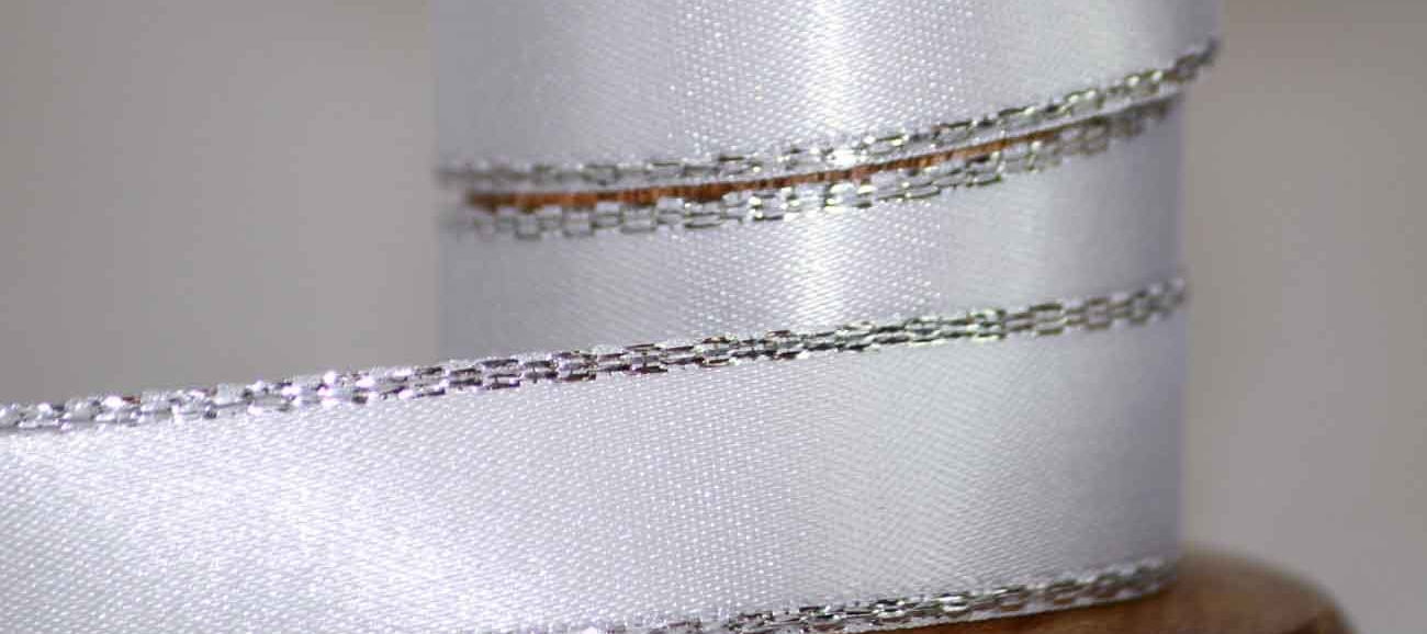 Gold or Silver Edged Ribbons