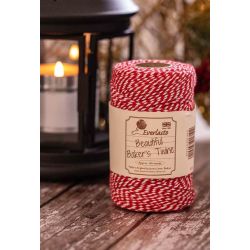 red and white bakers twine