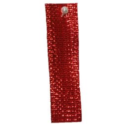 Red Textured Metallic Ribbon : Widths 3mm, 10mm & 15mm