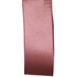 Double Satin Ribbon In Colonial Rose