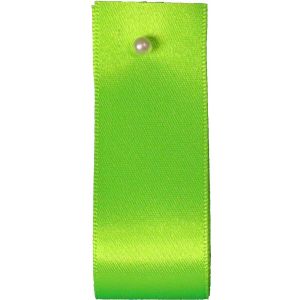 Double Satin Ribbon By Berisfords Ribbons: Flo Green (Col 6847) - 3mm - 50mm widths