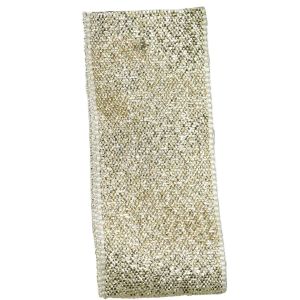 Pale Gold Lame Ribbon Article 9165 - All Widths (incl BULK REELS)