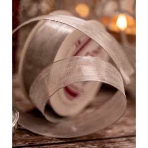 38mm silver metallic mesh ribbon