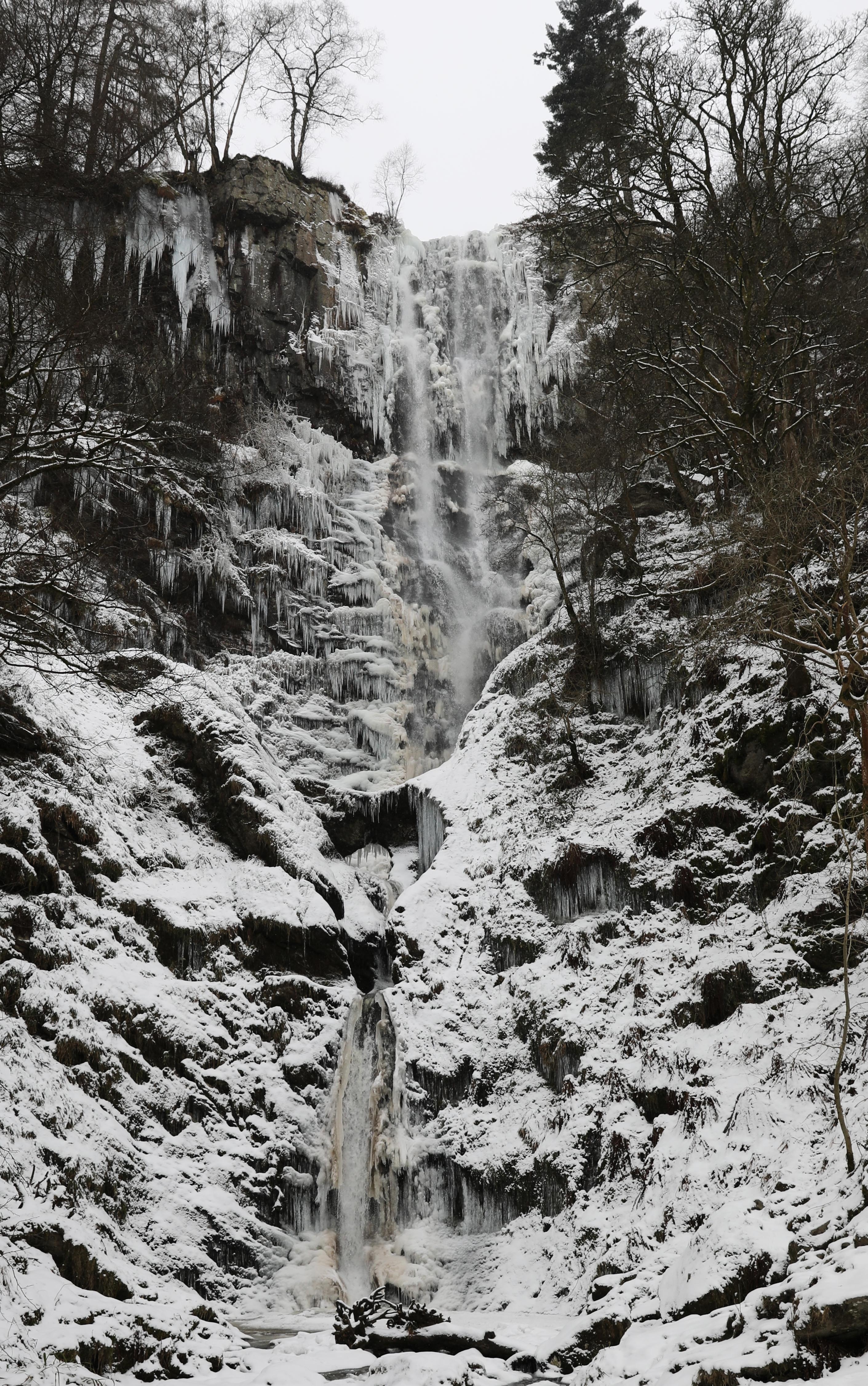 waterfall iced over this winter